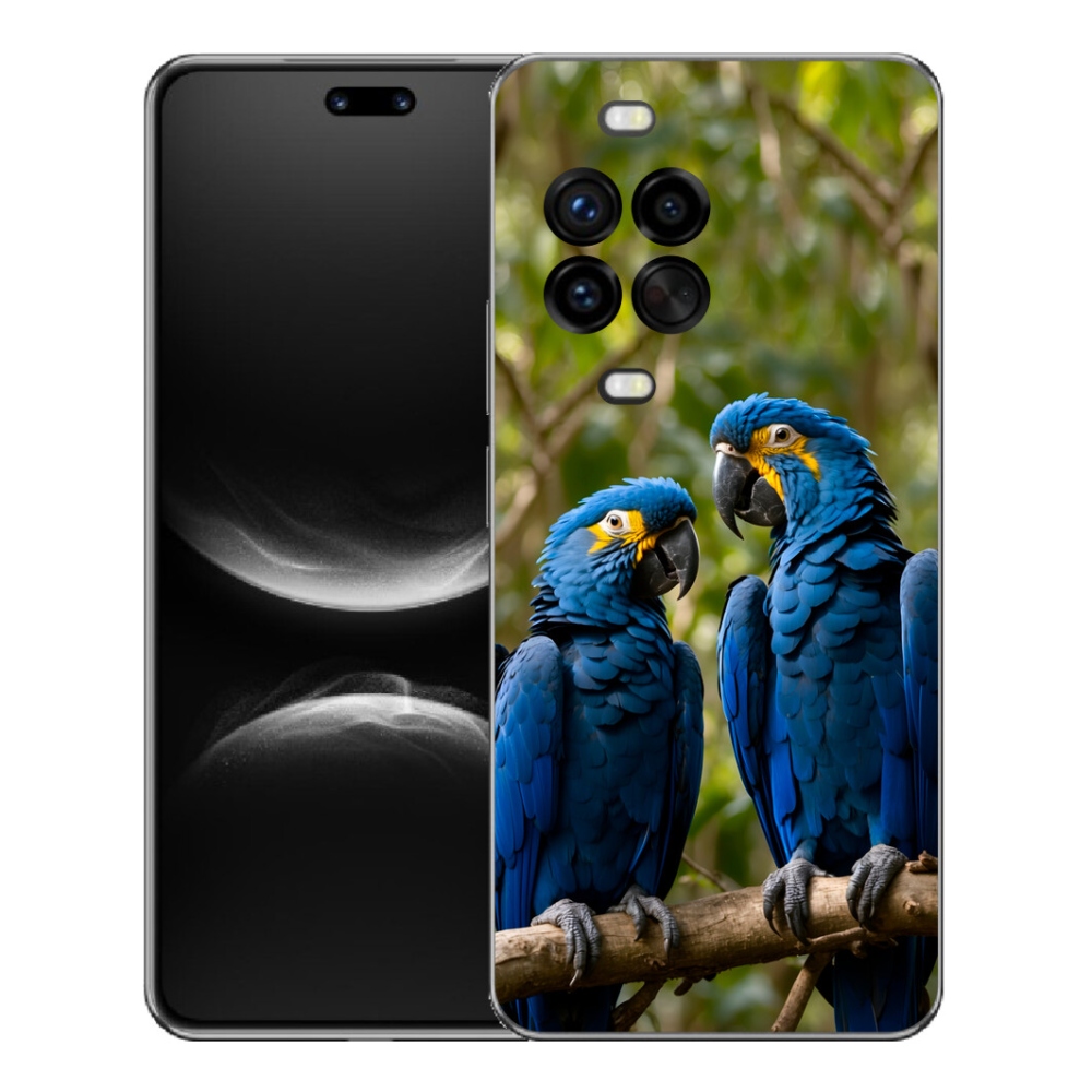 Gelový kryt mmCase na Huawei Nova 14 Pro - papouščí duo