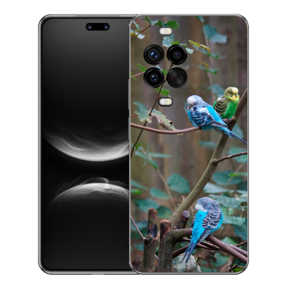 Gelový kryt mmCase na Huawei Nova 14 Pro - papoušci na větvi