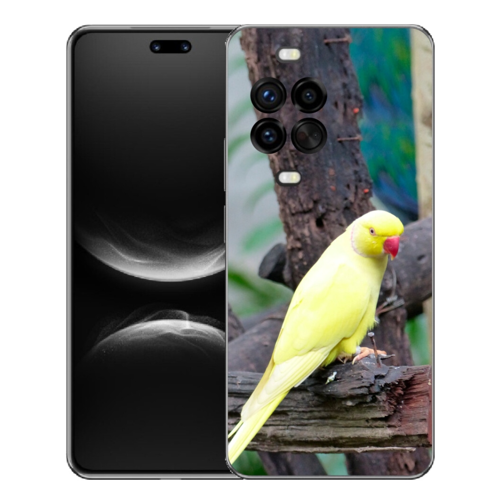 Gelový kryt mmCase na Huawei Nova 14 Pro - papoušek alexandr žlutý