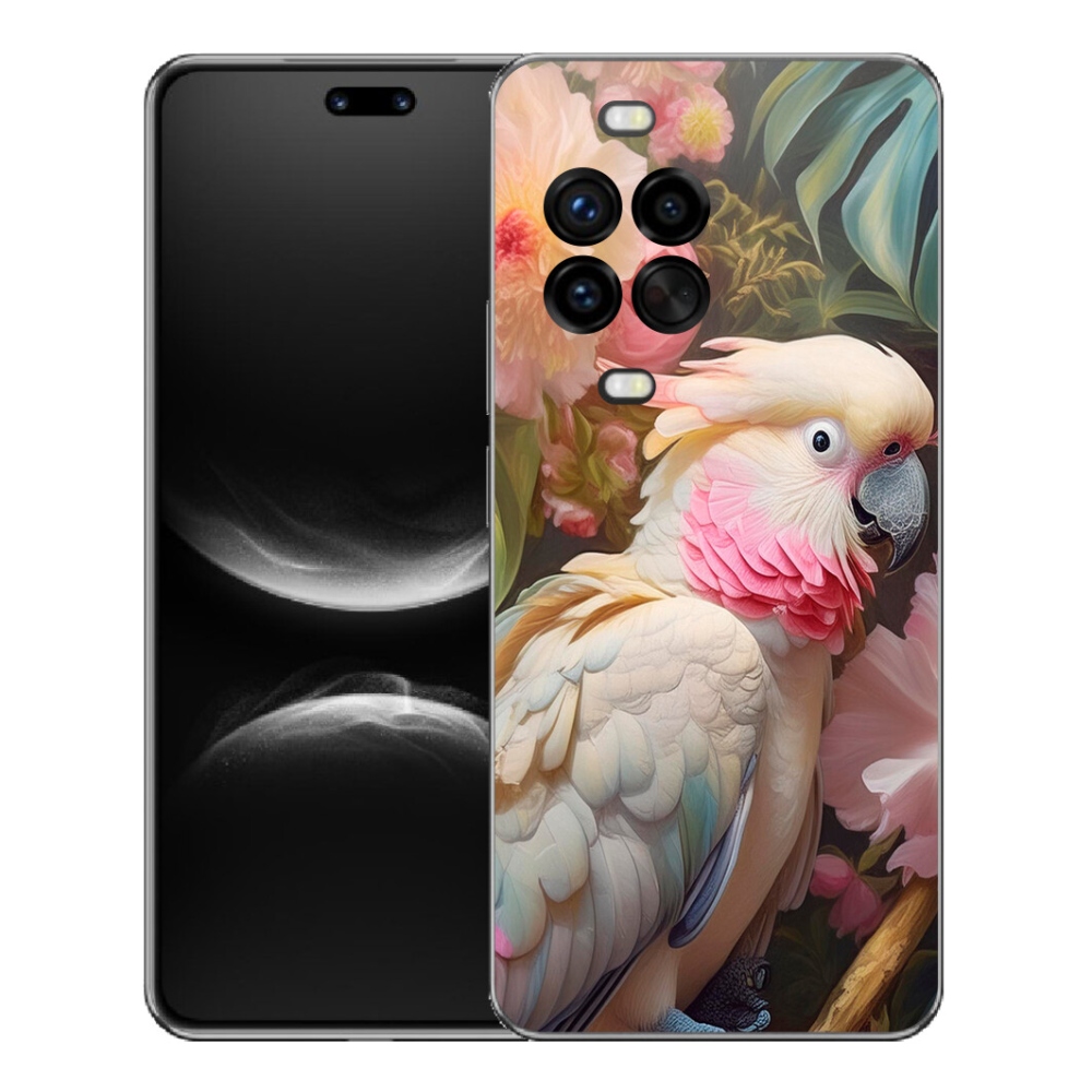 Gelový kryt mmCase na Huawei Nova 14 Pro - papoušek kakadu růžový 2