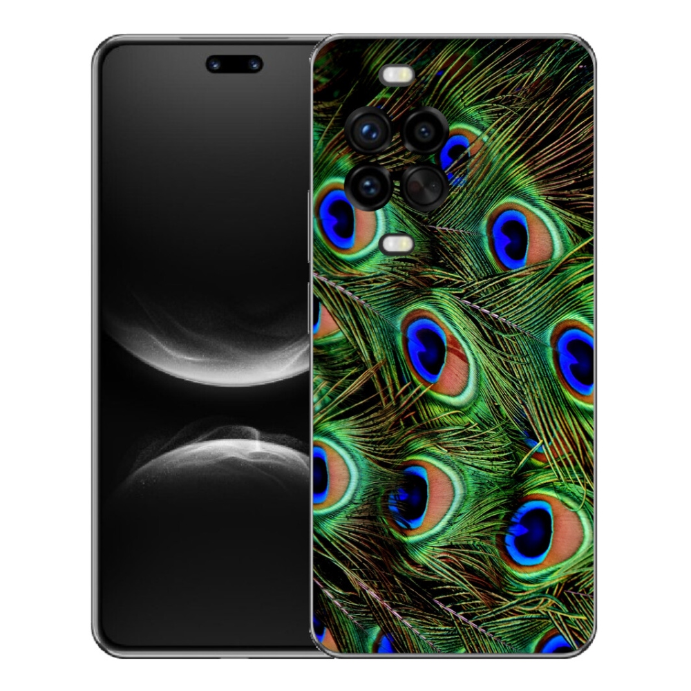 Gelový kryt mmCase na Huawei Nova 14 Pro - paví peří