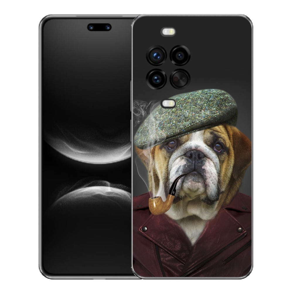 Gelový kryt mmCase na Huawei Nova 14 Pro - pes s fajfkou