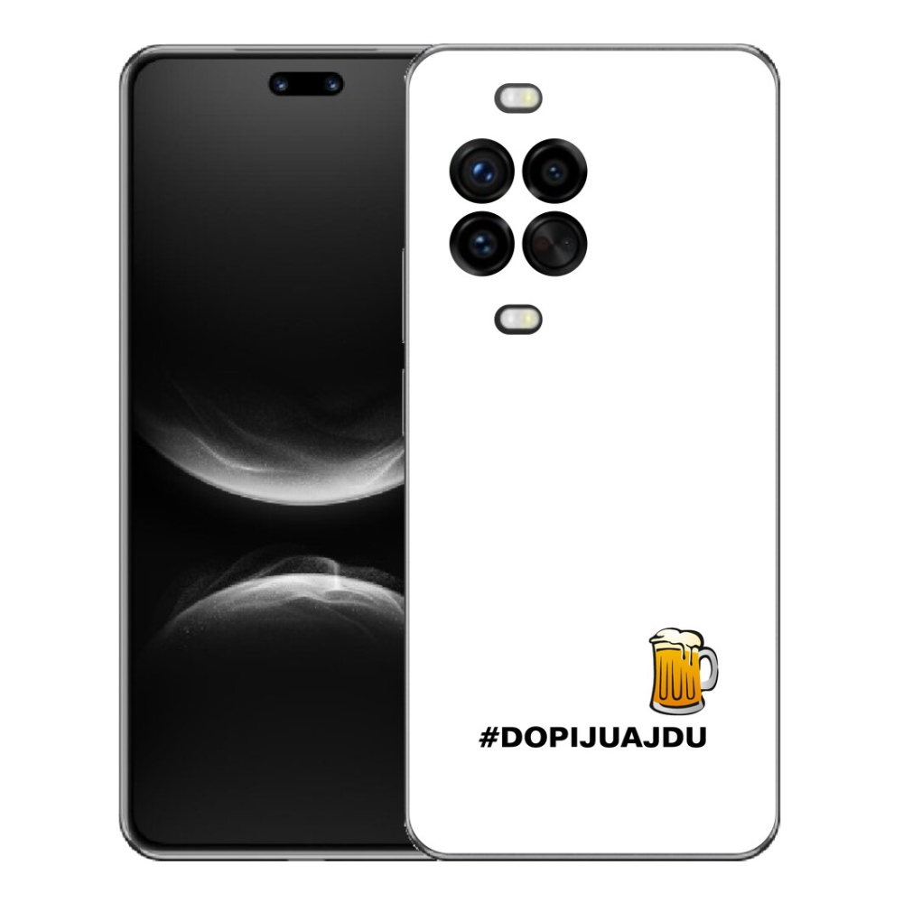 Gelový kryt mmCase na Huawei Nova 14 Pro - pivní motiv 1 bílé pozadí