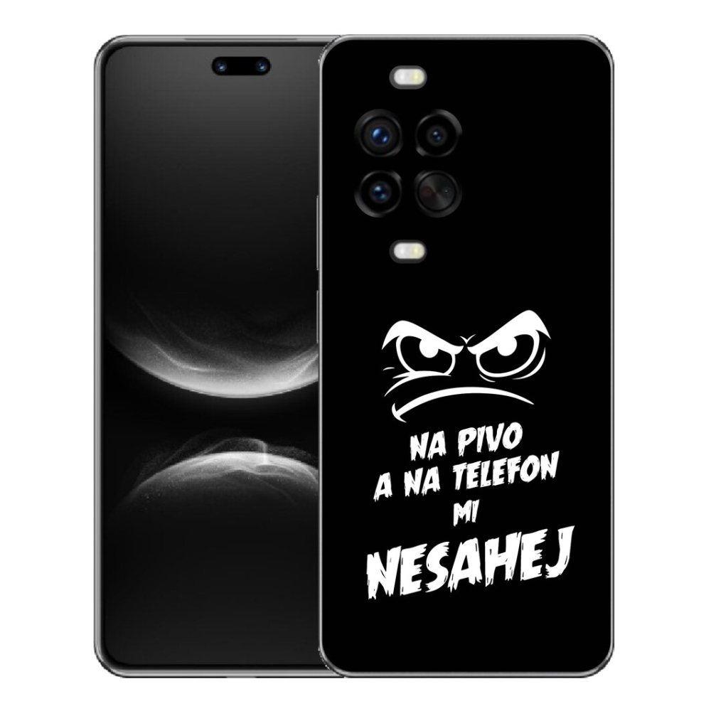 Gelový kryt mmCase na Huawei Nova 14 Pro - pivní motiv 2 černé pozadí