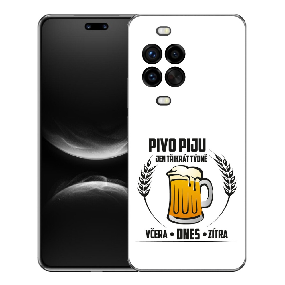 Gelový kryt mmCase na Huawei Nova 14 Pro - pivní motiv bílé pozadí