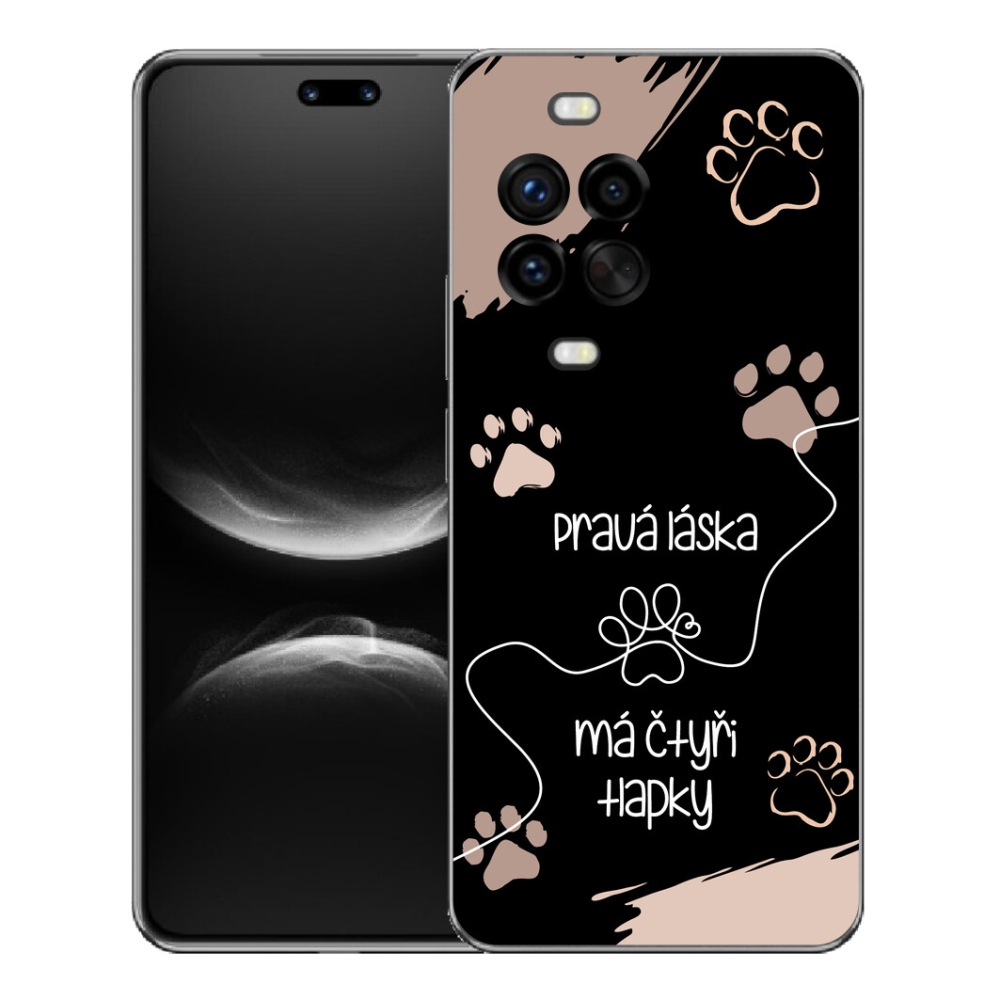 Gelový kryt mmCase na Huawei Nova 14 Pro - psí motiv 1 černé pozadí