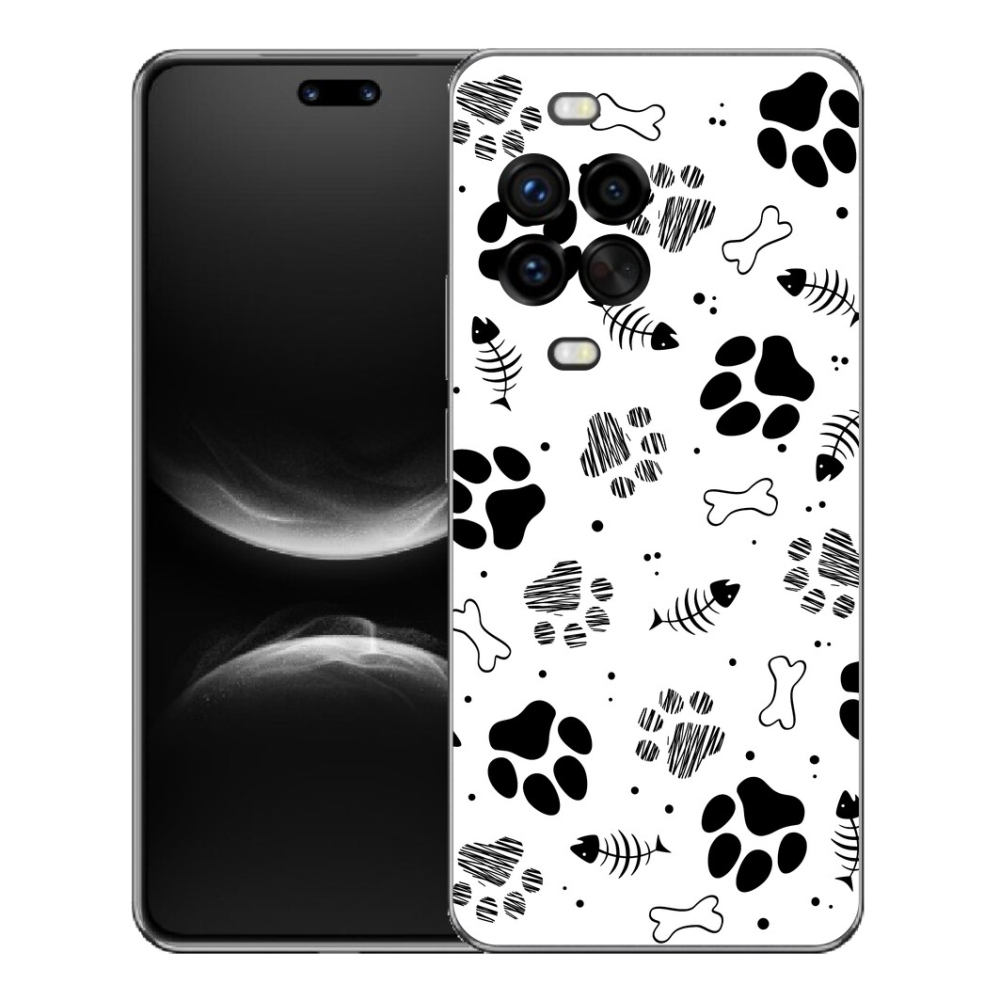 Gelový kryt mmCase na Huawei Nova 14 Pro - psí tlapky 1