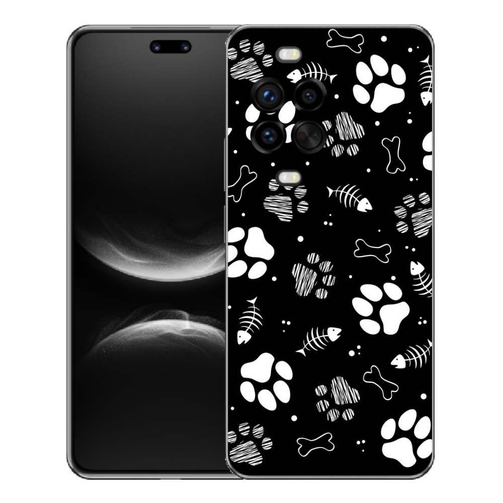 Gelový kryt mmCase na Huawei Nova 14 Pro - psí tlapky