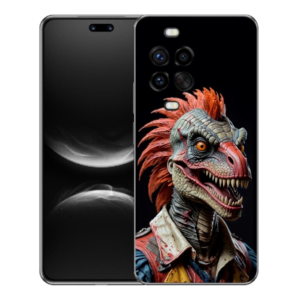 Gelový kryt mmCase na Huawei Nova 14 Pro - punk dinosaurus