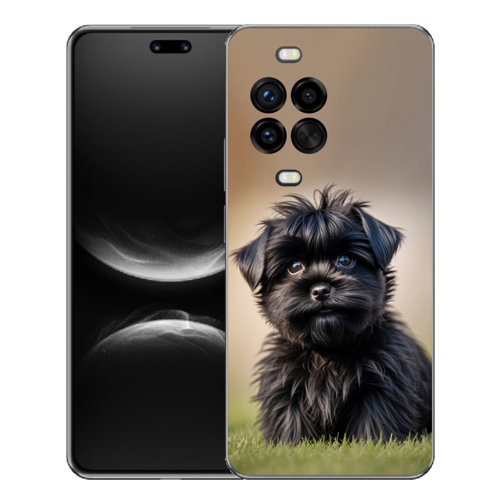 Gelový kryt mmCase na Huawei Nova 14 Pro - roztomilý černý pejsek