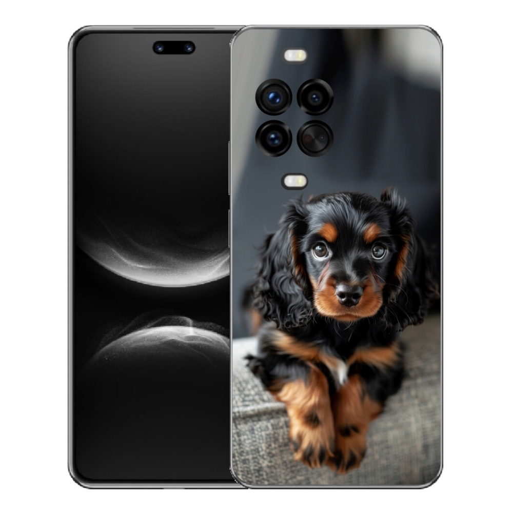 Gelový kryt mmCase na Huawei Nova 14 Pro - roztomilý dlouhosrstý jezevčík
