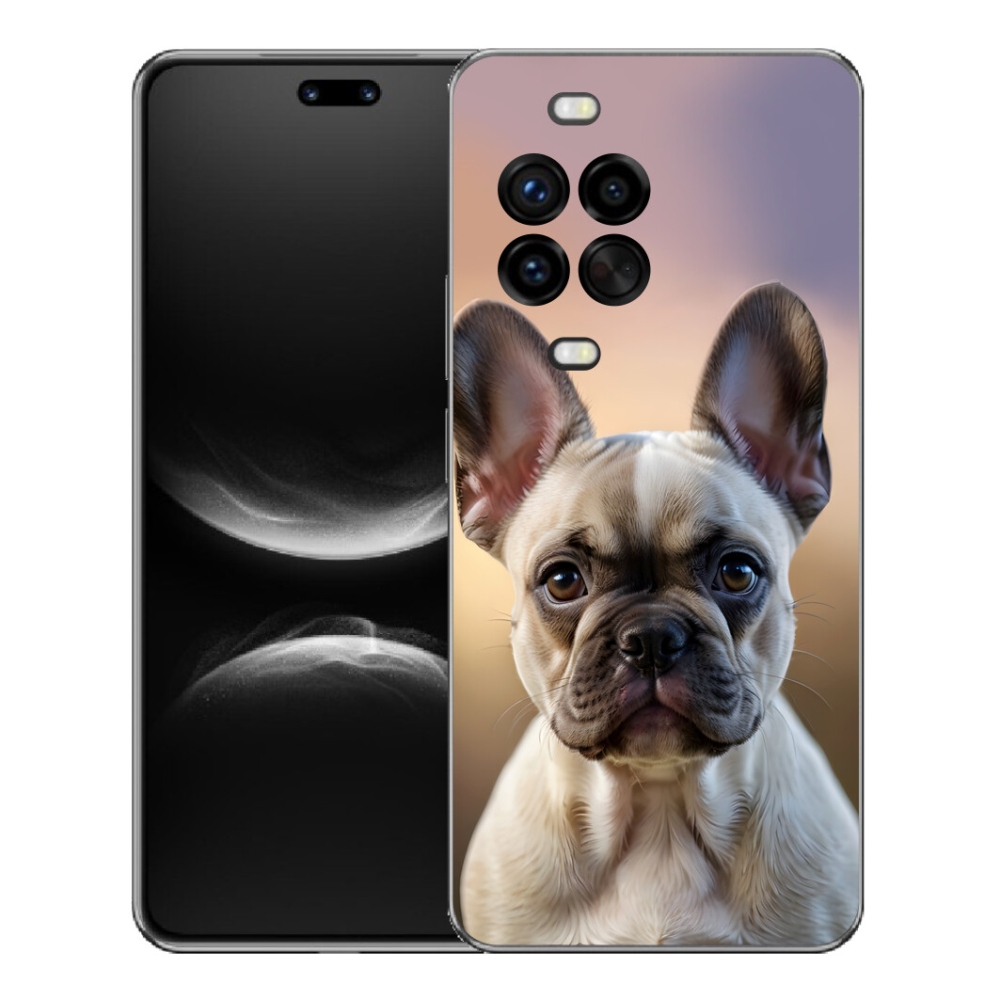 Gelový kryt mmCase na Huawei Nova 14 Pro - roztomilý francouzský buldoček