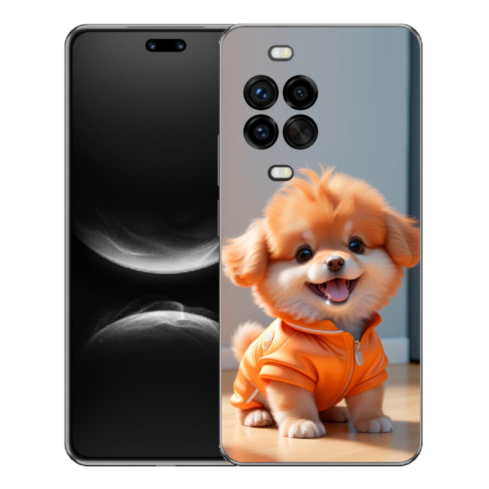 Gelový kryt mmCase na Huawei Nova 14 Pro - roztomilý pomeranian v mikině