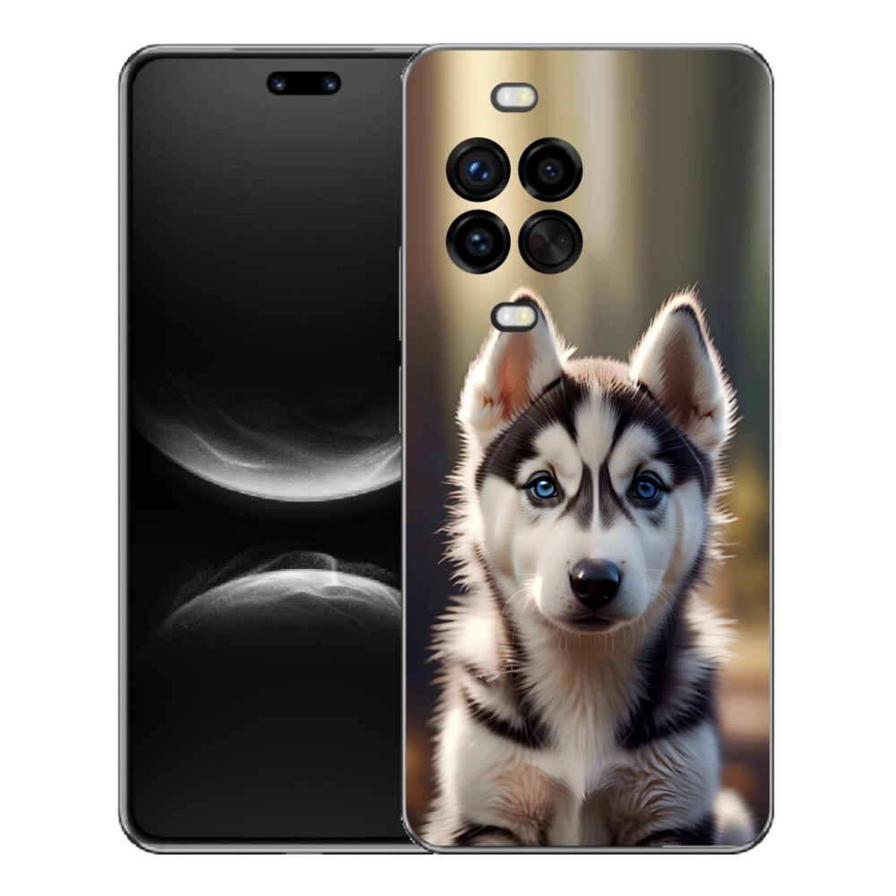 Gelový kryt mmCase na Huawei Nova 14 Pro - roztomilý sibiřský husky