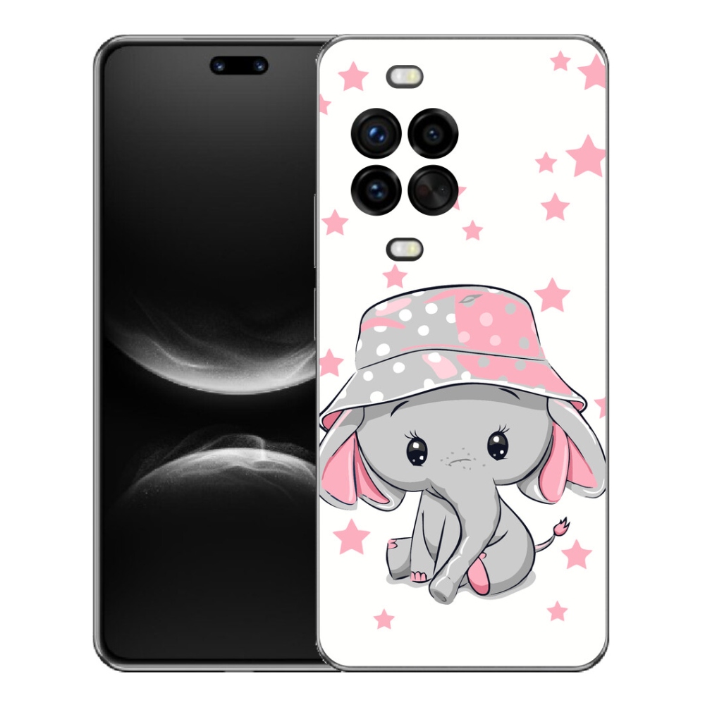 Gelový kryt mmCase na Huawei Nova 14 Pro - růžový slon