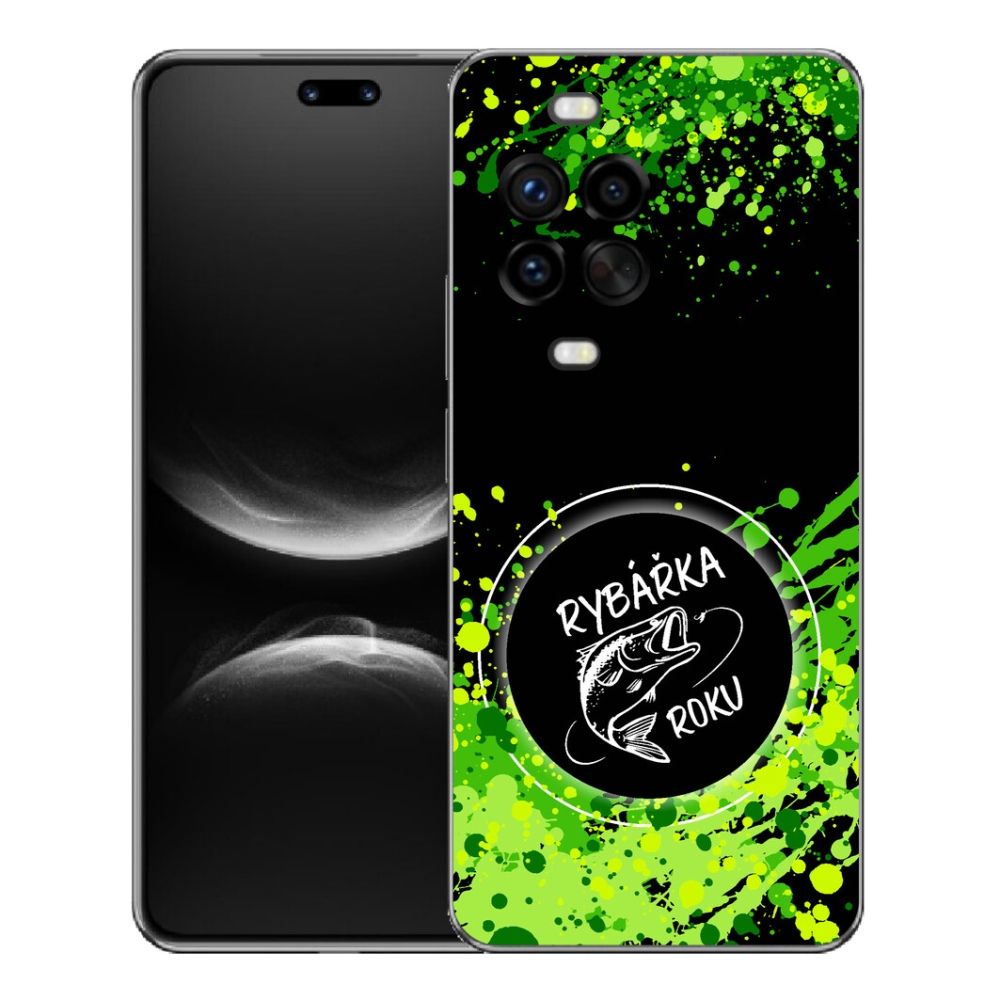 Gelový kryt mmCase na Huawei Nova 14 Pro - rybářka roku černé pozadí