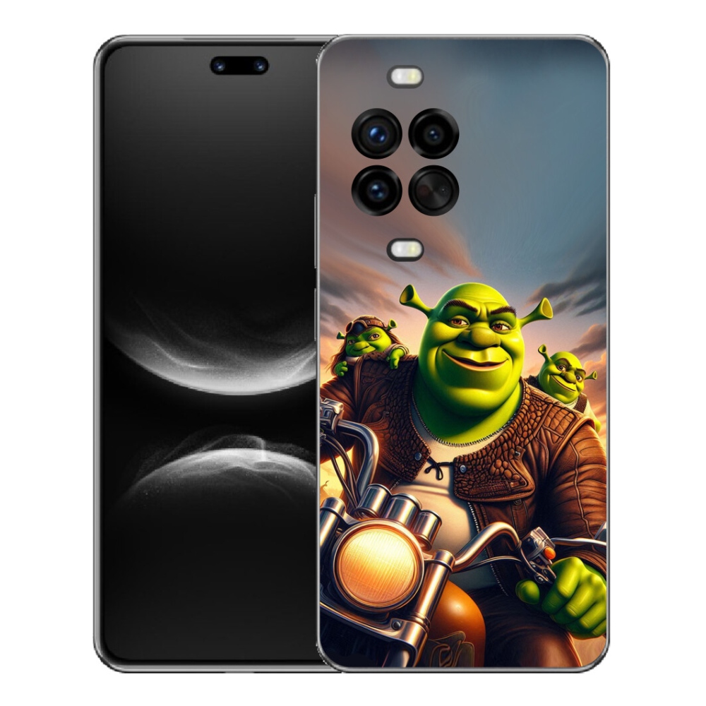 Gelový kryt mmCase na Huawei Nova 14 Pro - shrek na motorce