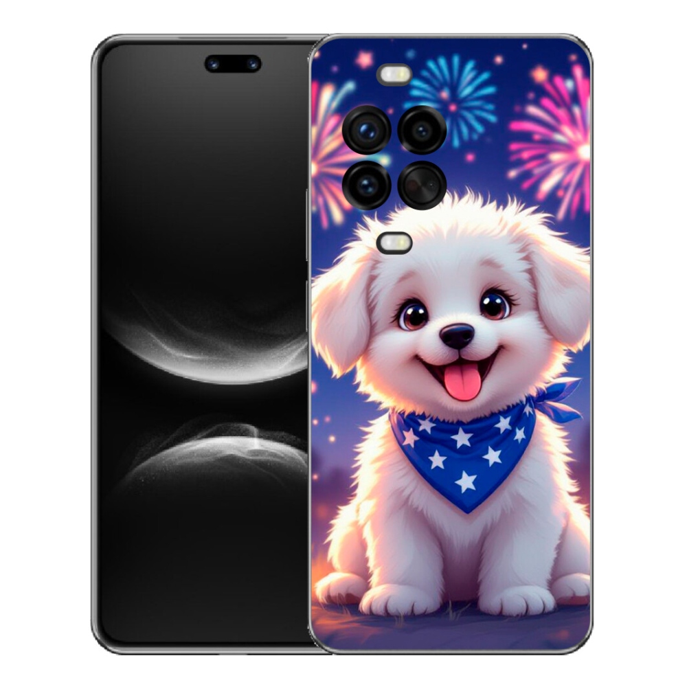 Gelový kryt mmCase na Huawei Nova 14 Pro - slavnostní štěně