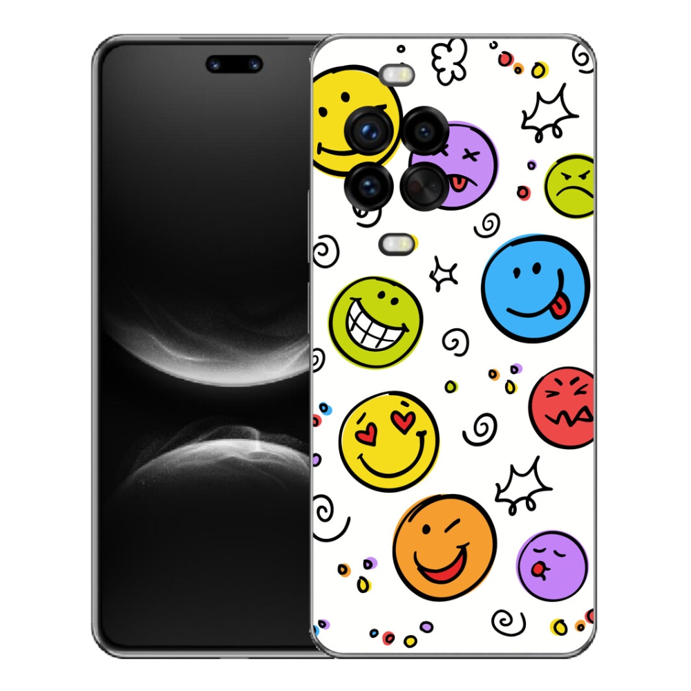 Gelový kryt mmCase na Huawei Nova 14 Pro - smajlíci