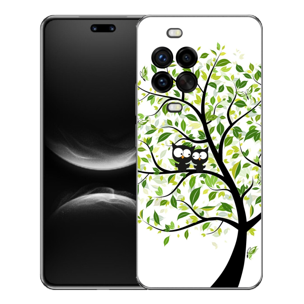 Gelový kryt mmCase na Huawei Nova 14 Pro - sovičky na stromě