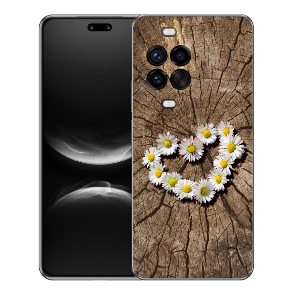Gelový kryt mmCase na Huawei Nova 14 Pro - srdce z kopretin