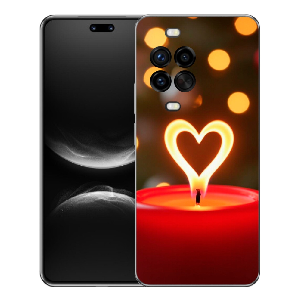 Gelový kryt mmCase na Huawei Nova 14 Pro - srdce z plamene
