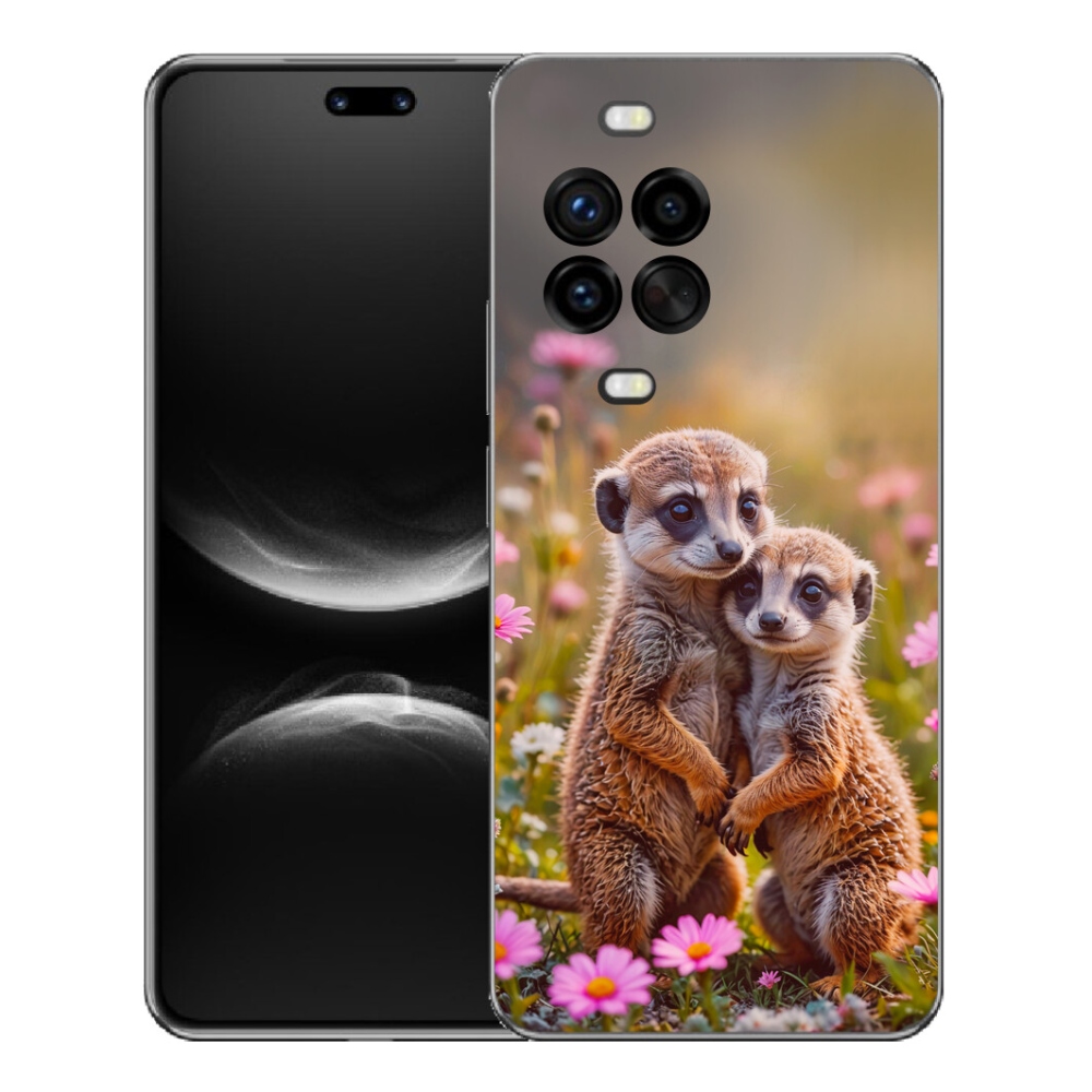 Gelový kryt mmCase na Huawei Nova 14 Pro - surikatí duo