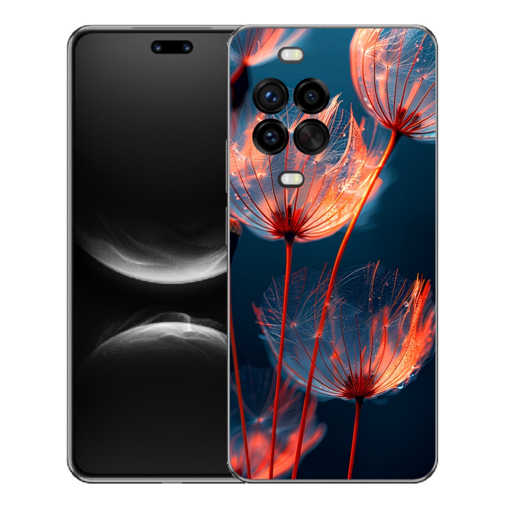 Gelový kryt mmCase na Huawei Nova 14 Pro - světélkující chmýří