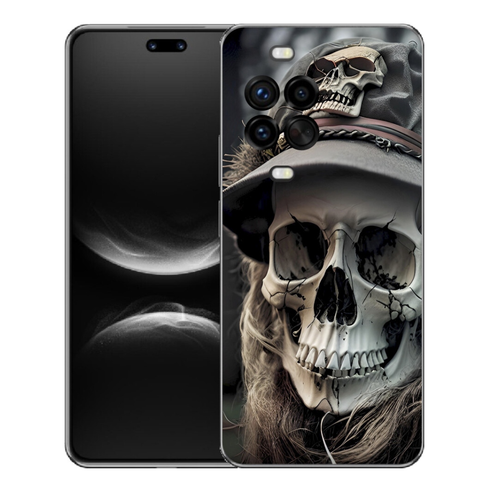 Gelový kryt mmCase na Huawei Nova 14 Pro - temná lebka