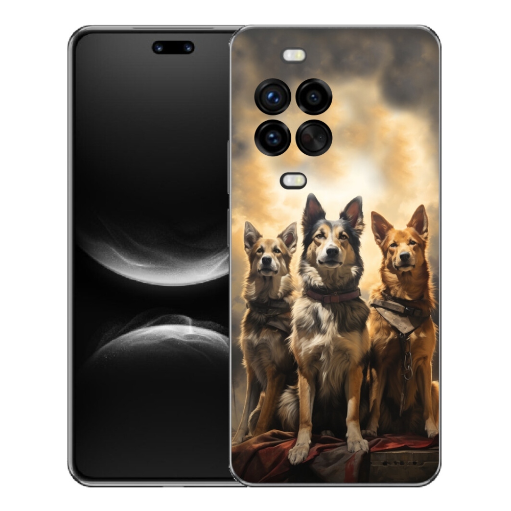Gelový kryt mmCase na Huawei Nova 14 Pro - tři psi