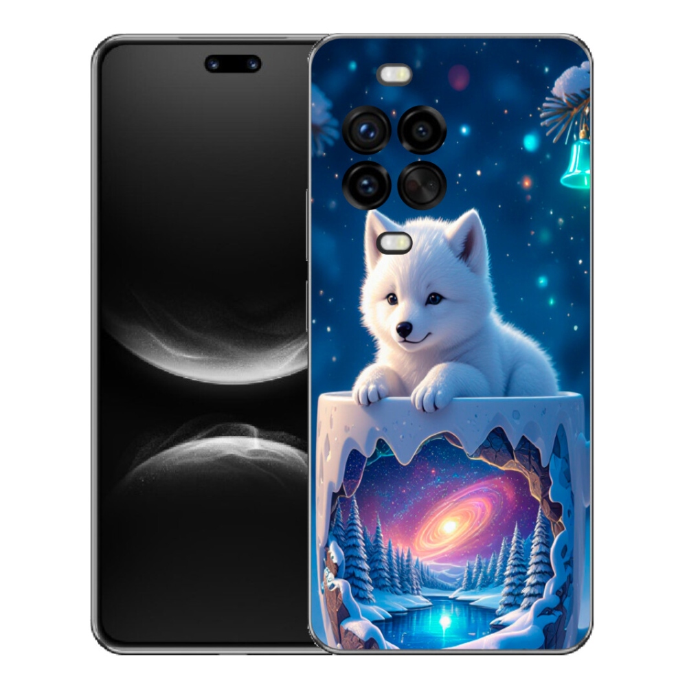 Gelový kryt mmCase na Huawei Nova 14 Pro - vánoční štěně