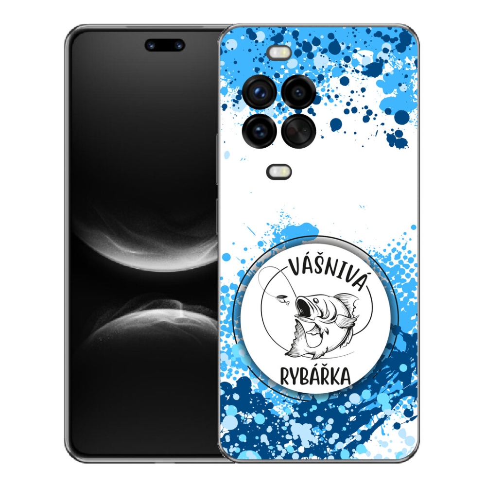 Gelový kryt mmCase na Huawei Nova 14 Pro - vášnivá rybářka bílé pozadí