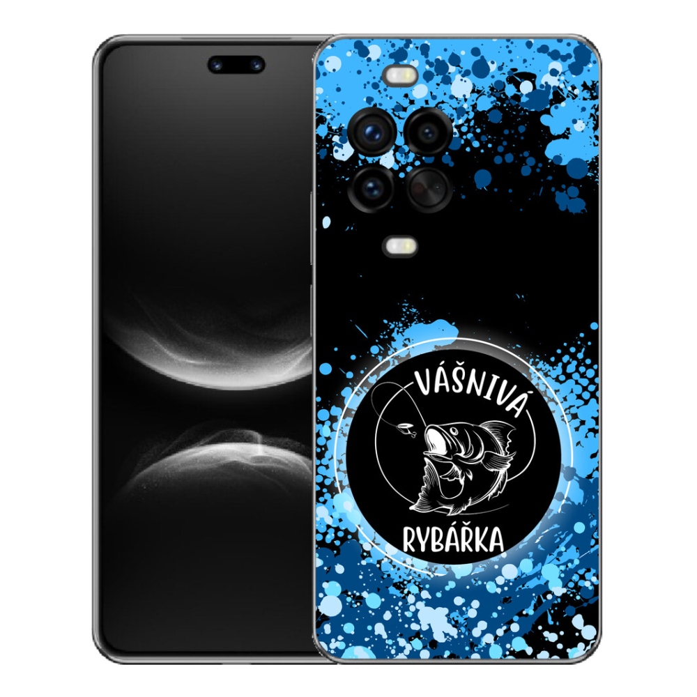 Gelový kryt mmCase na Huawei Nova 14 Pro - vášnivá rybářka černé pozadí