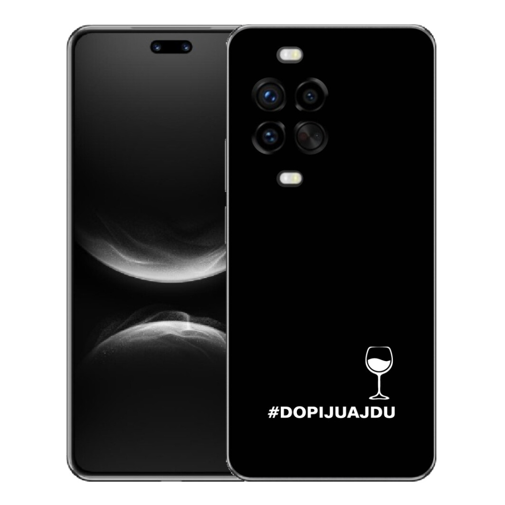 Gelový kryt mmCase na Huawei Nova 14 Pro - vinný motiv černé pozadí