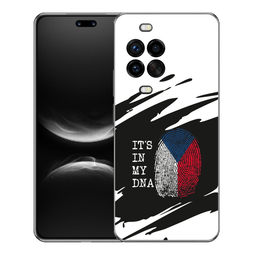 Gelový kryt mmCase na Huawei Nova 14 Pro - vlajka otisk prstu černobílé pozadí