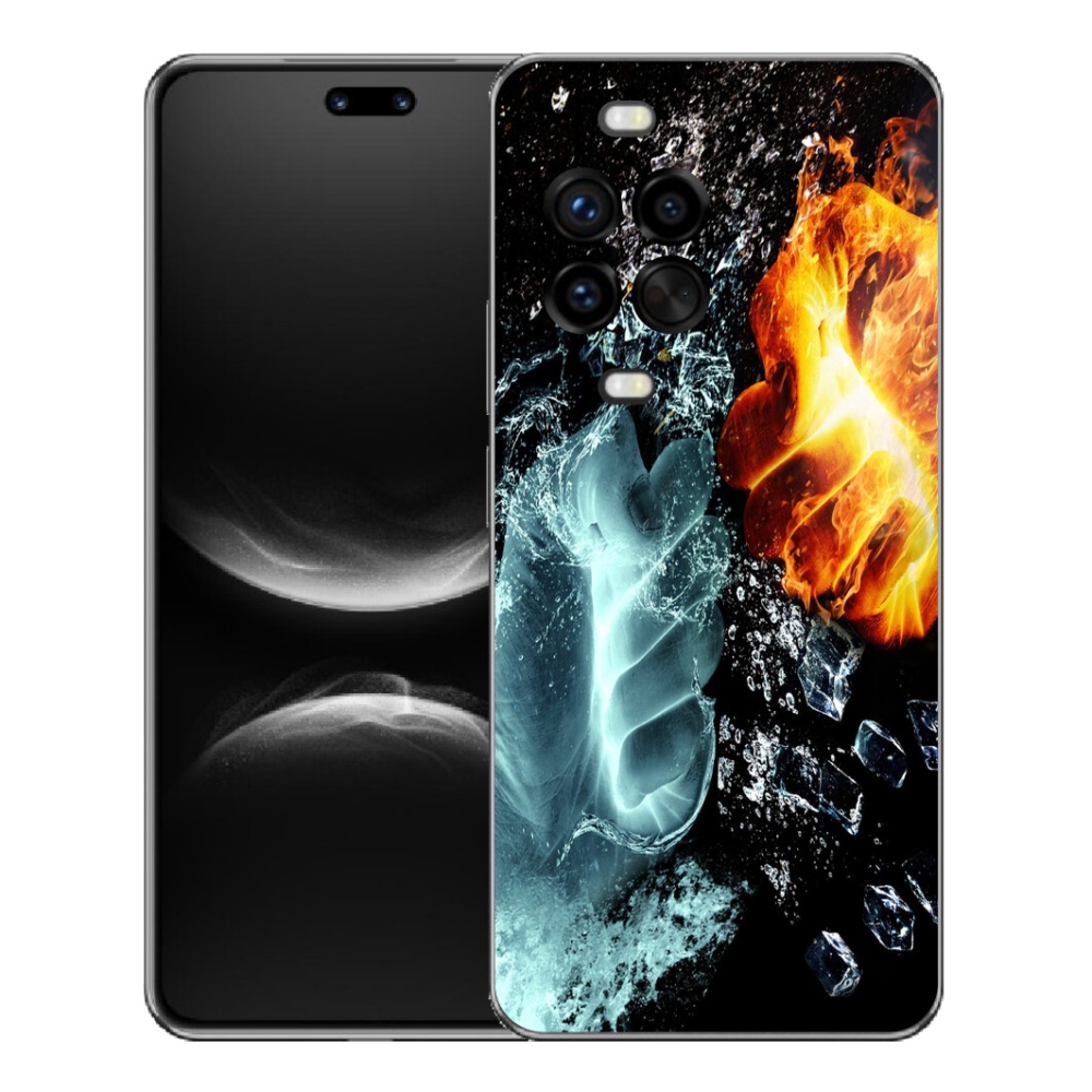 Gelový kryt mmCase na Huawei Nova 14 Pro - voda a oheň