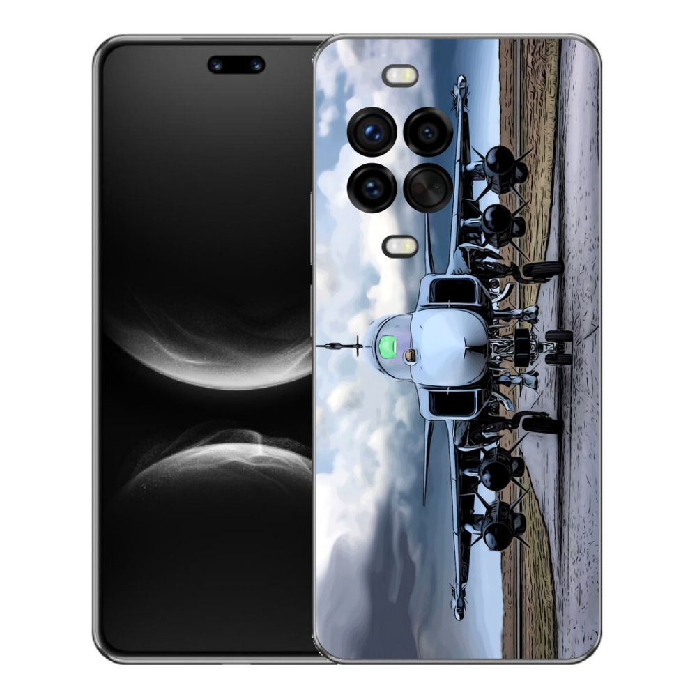 Gelový kryt mmCase na Huawei Nova 14 Pro - vojenské letadlo