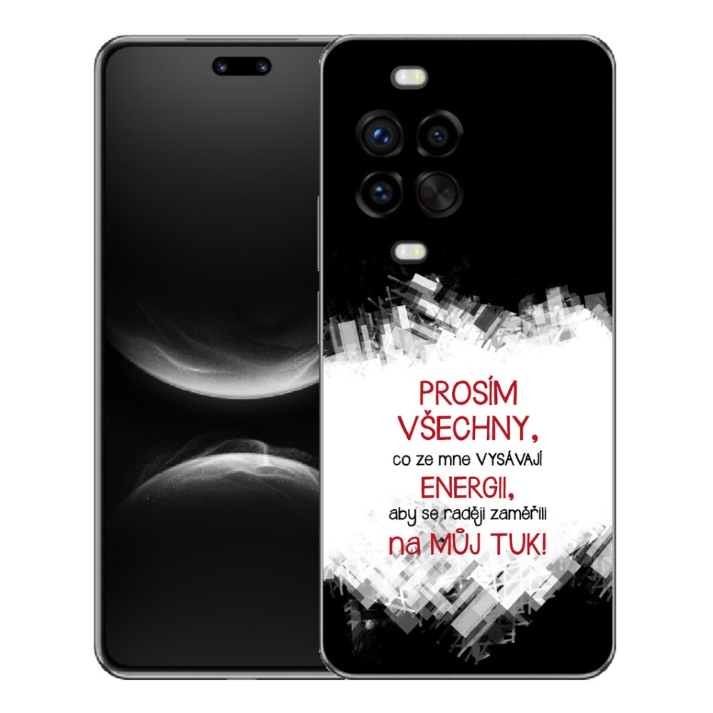 Gelový kryt mmCase na Huawei Nova 14 Pro - vtipný text 1 červený