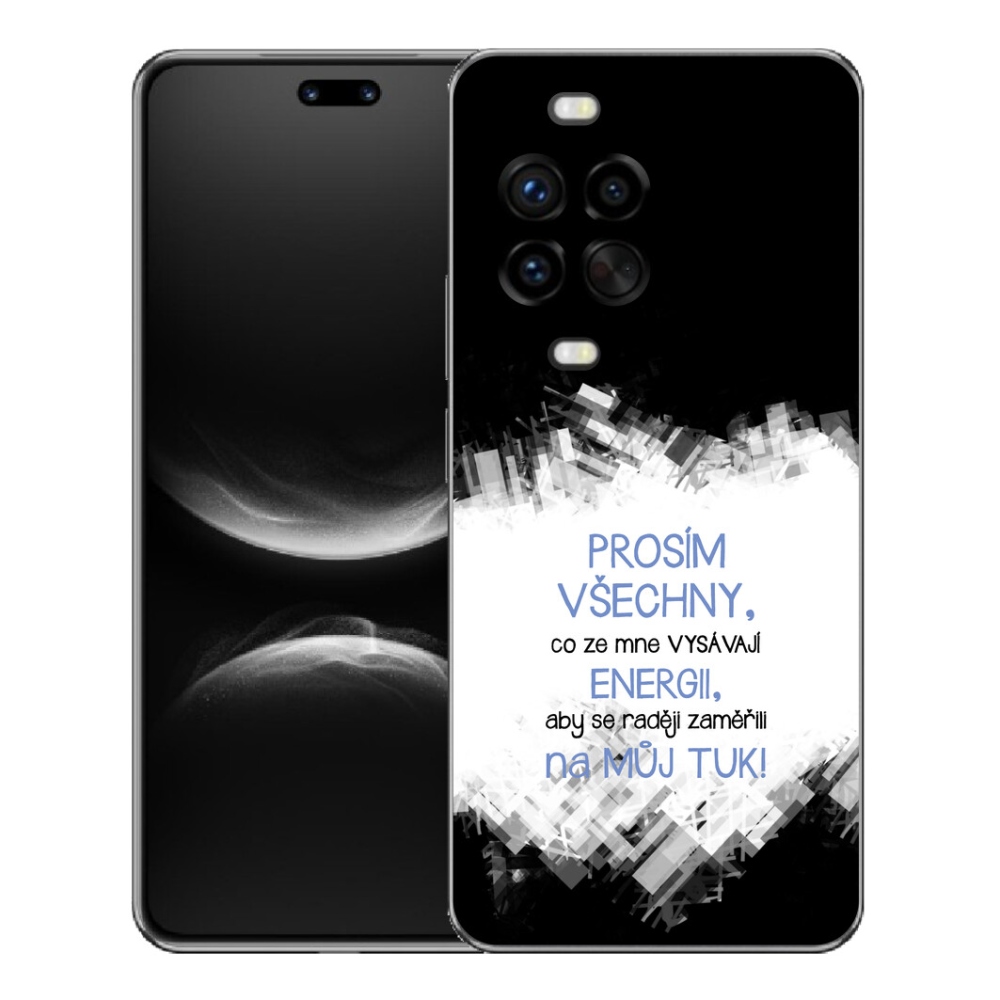 Gelový kryt mmCase na Huawei Nova 14 Pro - vtipný text 1 modrý