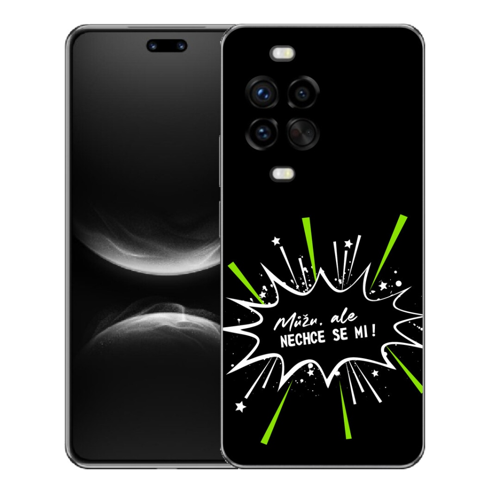 Gelový kryt mmCase na Huawei Nova 14 Pro - vtipný text 11 černé pozadí