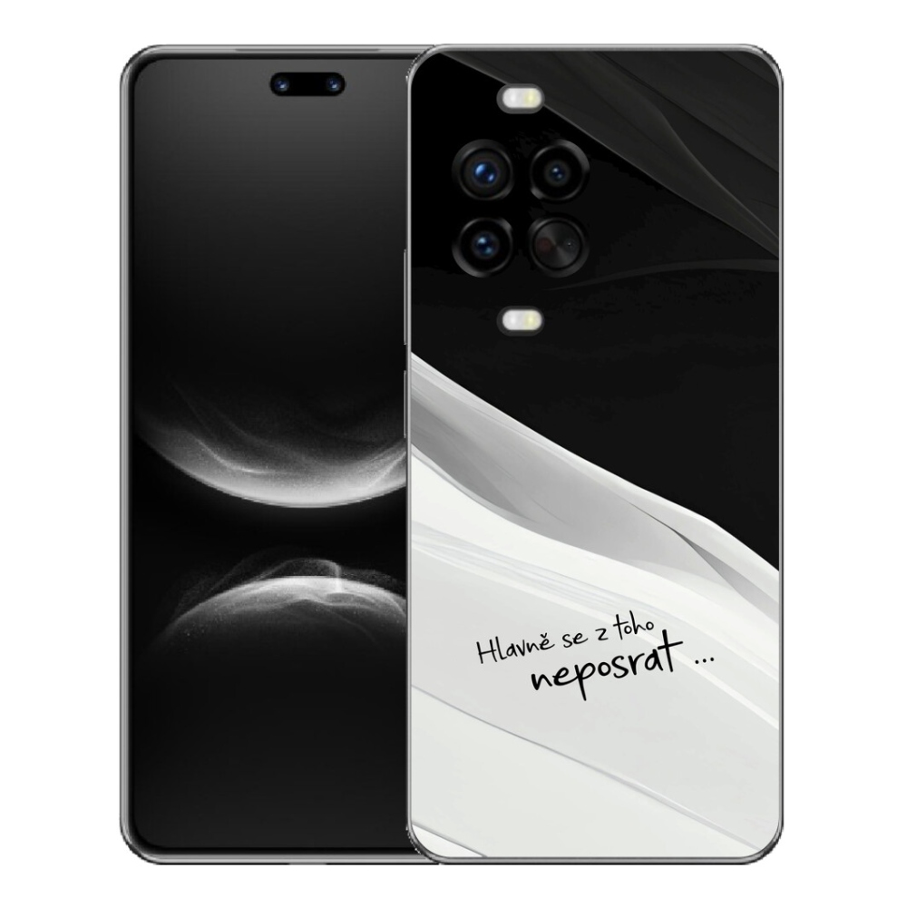 Gelový kryt mmCase na Huawei Nova 14 Pro - vtipný text 13 bíločerné pozadí