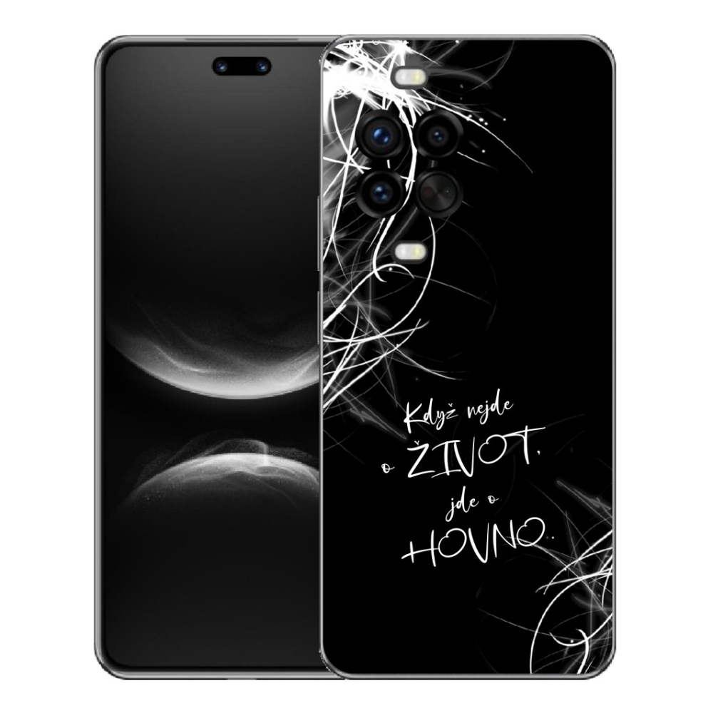 Gelový kryt mmCase na Huawei Nova 14 Pro - vtipný text 16 černé pozadí