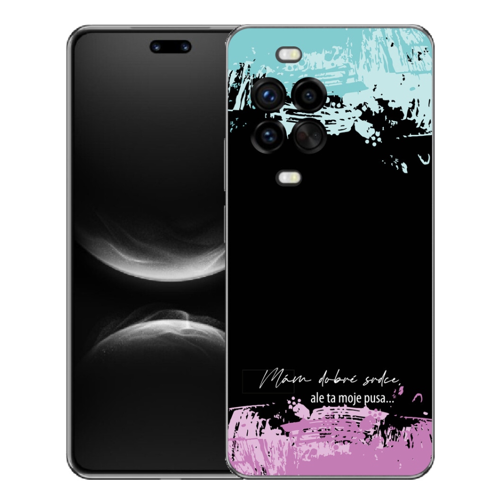 Gelový kryt mmCase na Huawei Nova 14 Pro - vtipný text 3 černé pozadí