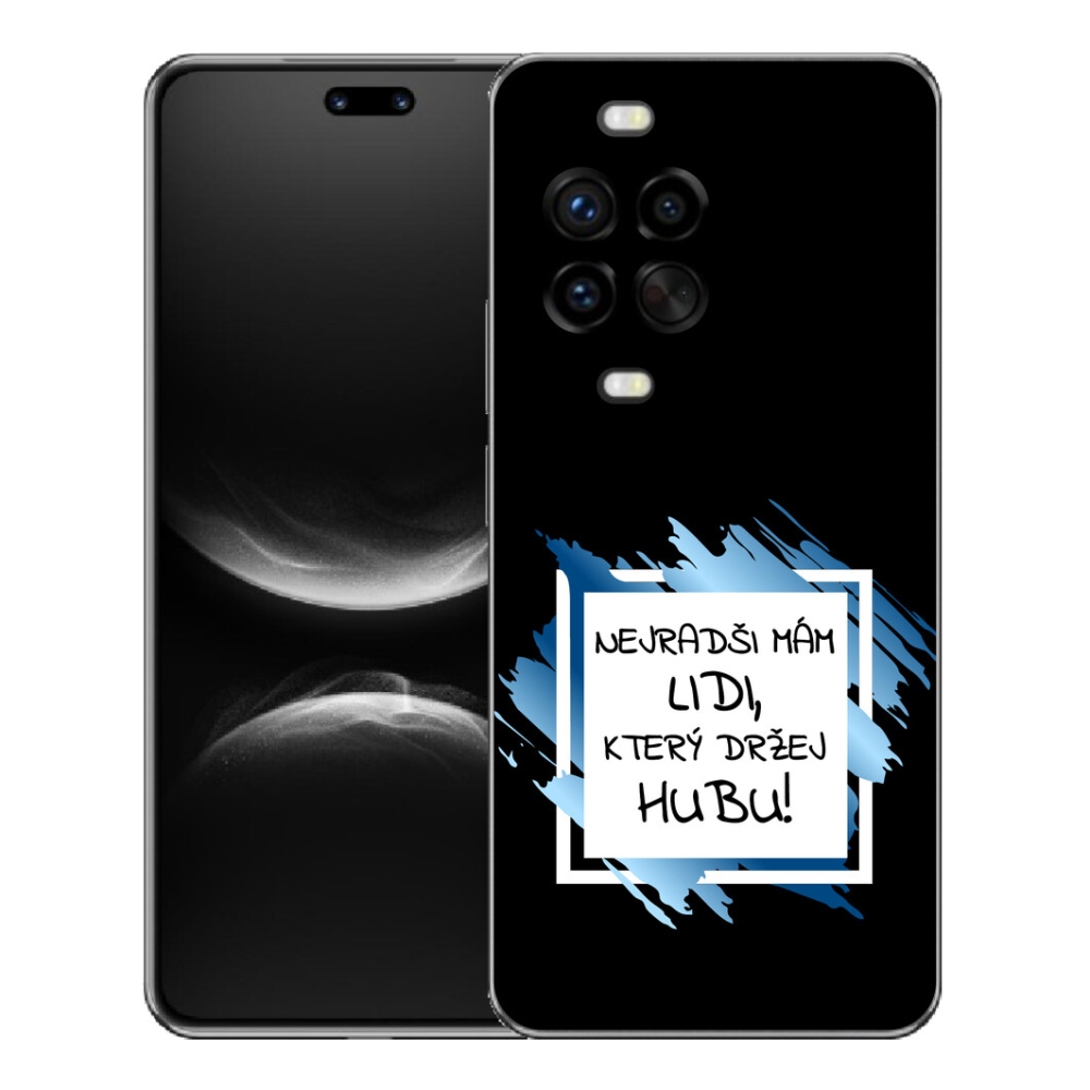 Gelový kryt mmCase na Huawei Nova 14 Pro - vtipný text 7 bíločerné pozadí