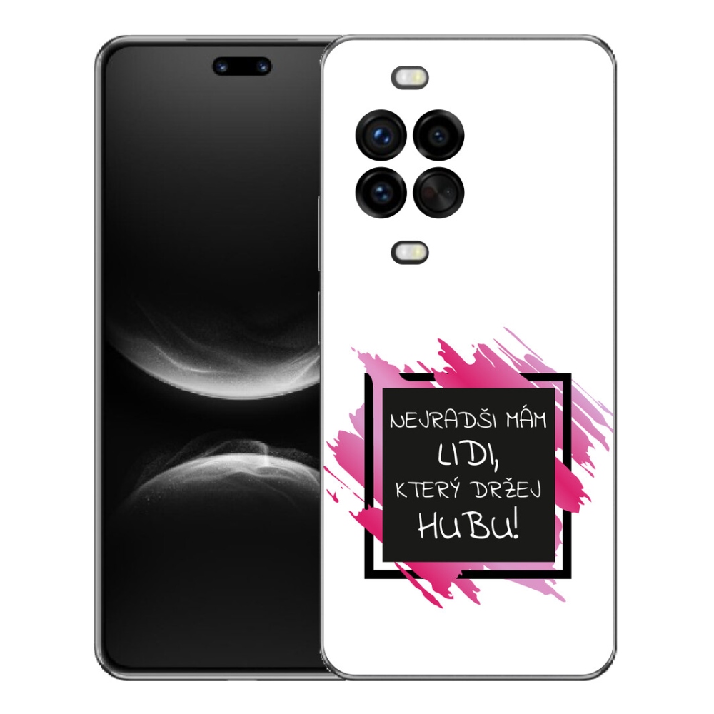 Gelový kryt mmCase na Huawei Nova 14 Pro - vtipný text 7 černobílé pozadí