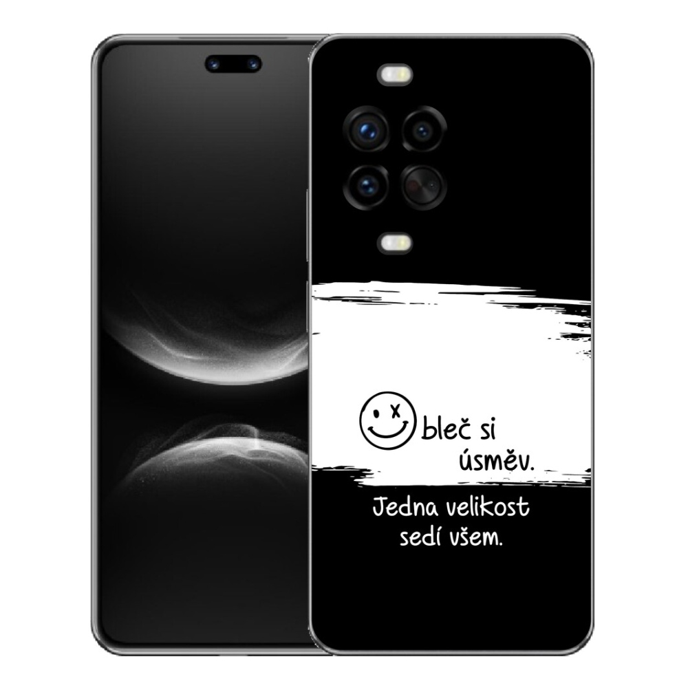 Gelový kryt mmCase na Huawei Nova 14 Pro - vtipný text 8 bíločerné pozadí