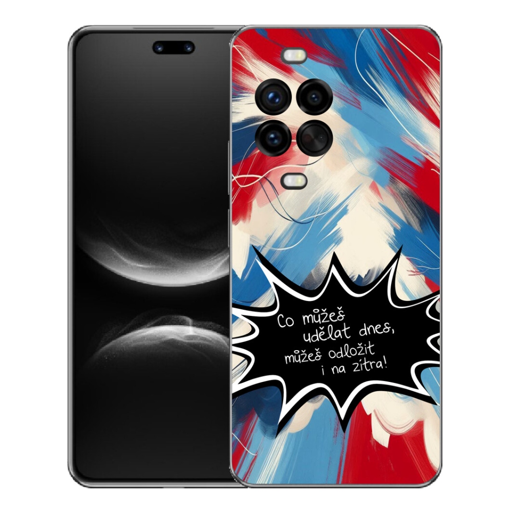 Gelový kryt mmCase na Huawei Nova 14 Pro - vtipný text 9 černé pozadí