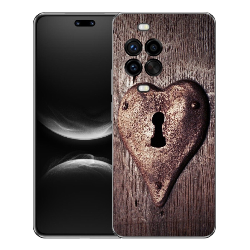 Gelový kryt mmCase na Huawei Nova 14 Pro - zámek ve tvaru srdce