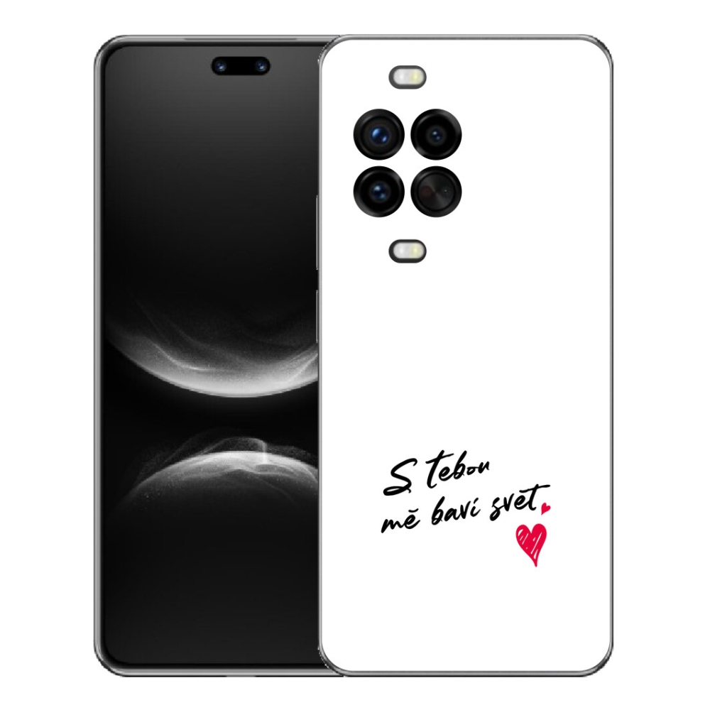 Gelový kryt mmCase na Huawei Nova 14 Pro - zamilovaný text 1 bílé pozadí
