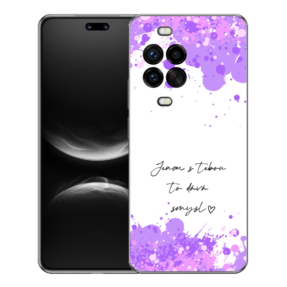 Gelový kryt mmCase na Huawei Nova 14 Pro - zamilovaný text bílé pozadí